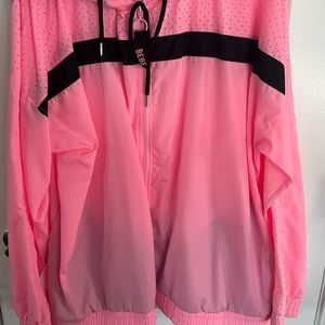 BeBe Hot pink zipper jacket with hood